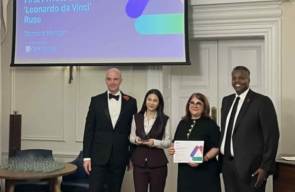 СРЕБЪРЕН СТАТУТ за постижения в подготовката през 2024/2025 година „В школите на Леонардо“